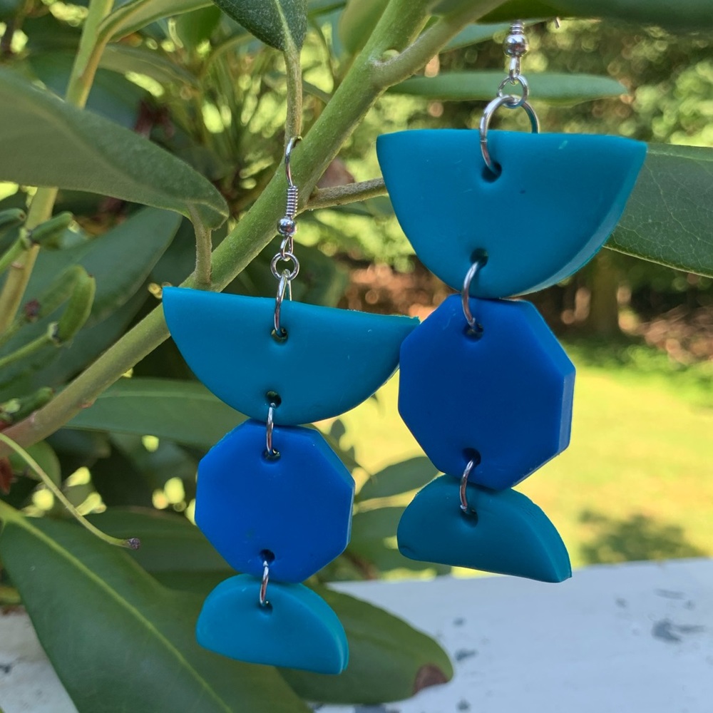 Handmade Polymer Clay Drop Dangle Earrings